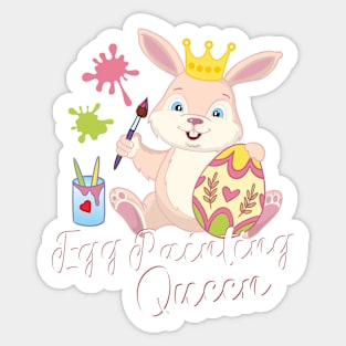 Egg Painting Queen Sticker